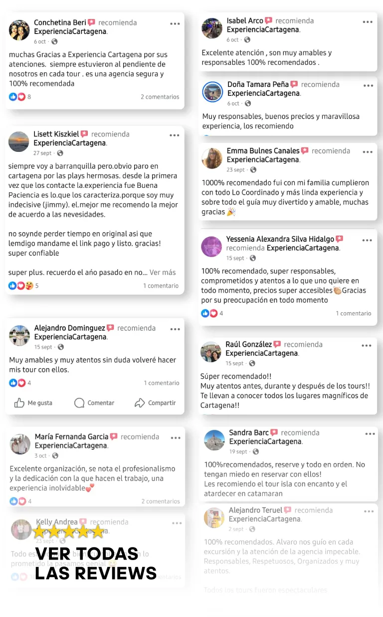 Reviews Experiencia Cartagena
